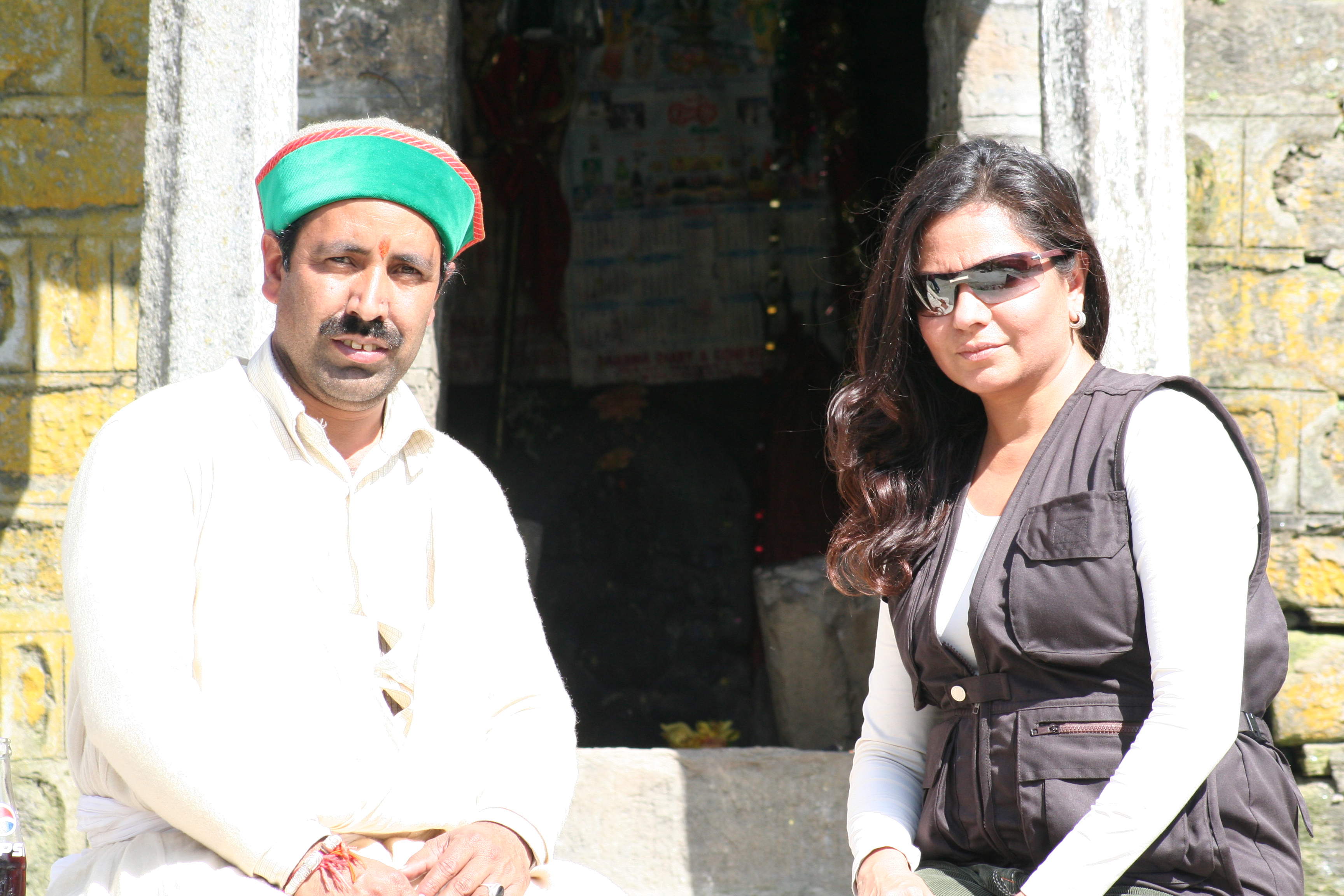 Anu Malhotra, Filmmaker on location, with Himachali Shaman, Gur Hardayal 32