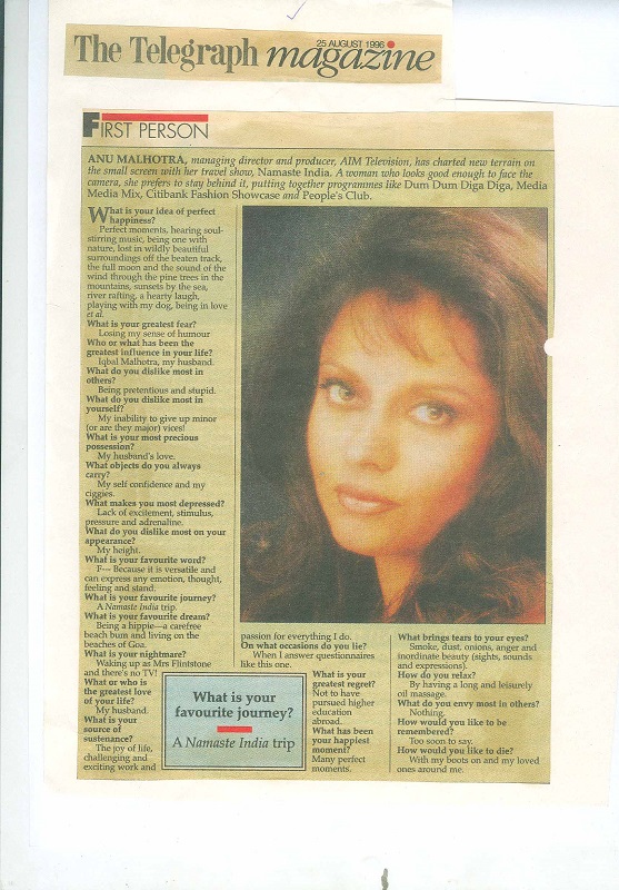 The Telegraph Magazine 25 August 1996